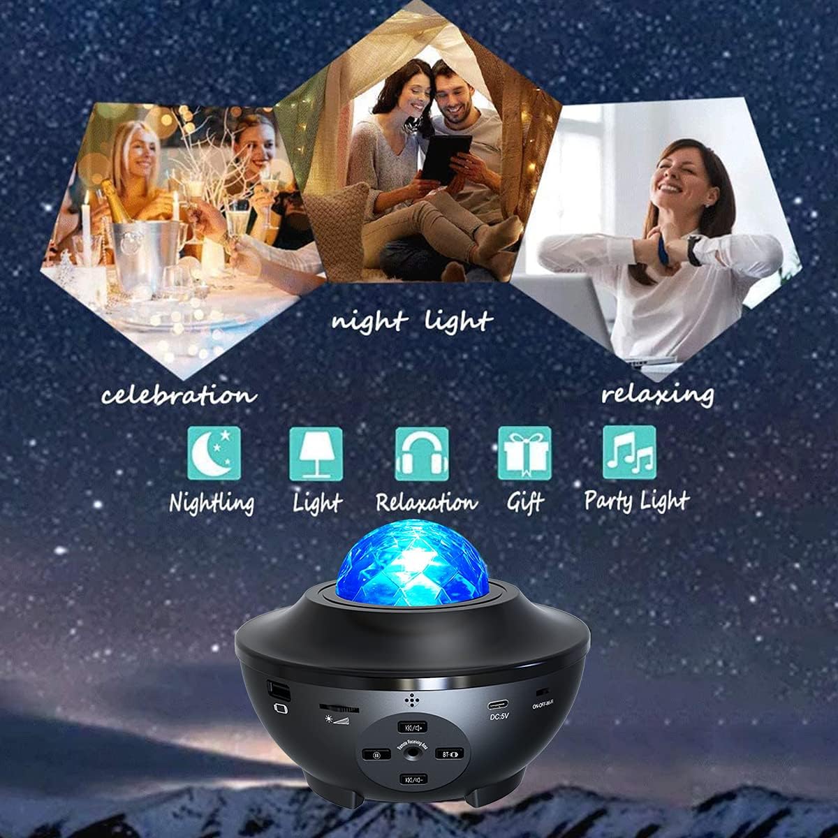 Galaxy Ocean Light Projector