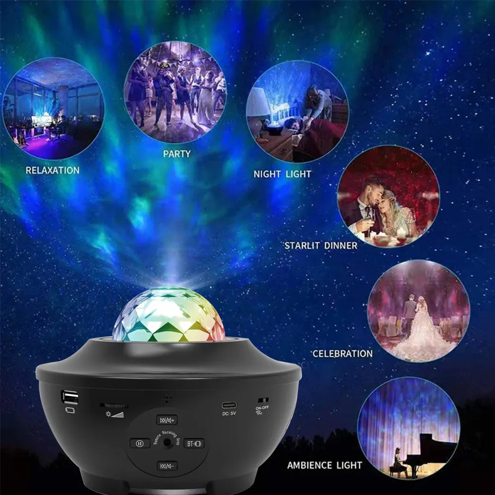 Galaxy Ocean Light Projector